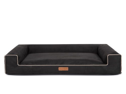 Hondenmand Lounge Bed Suedine Zwart