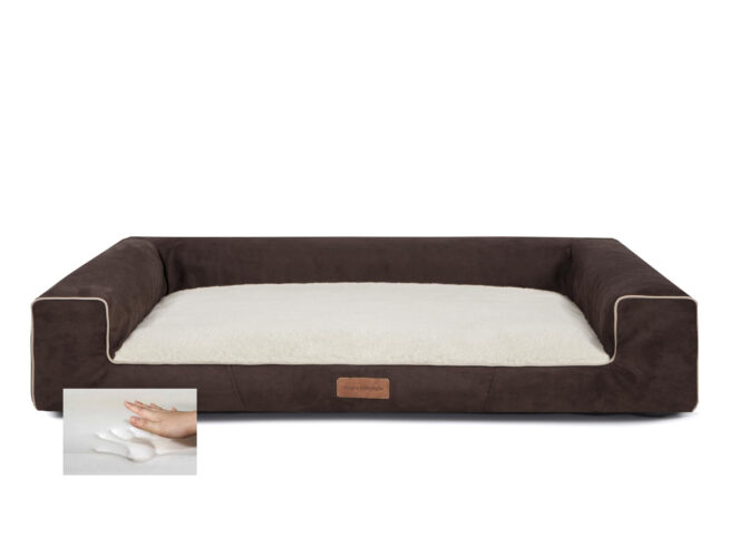 Hondenmand Lounge Bed Suedine Deluxe - Afbeelding 10