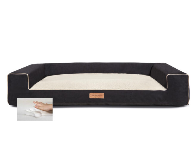 Hondenmand Lounge Bed Suedine Deluxe - Afbeelding 8