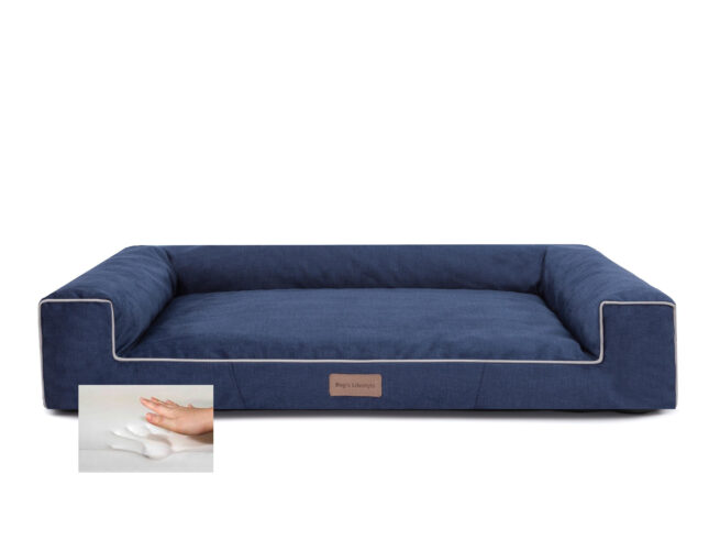 ( Orthopedische ) Hondenmand Lounge Bed Velvet - Afbeelding 11