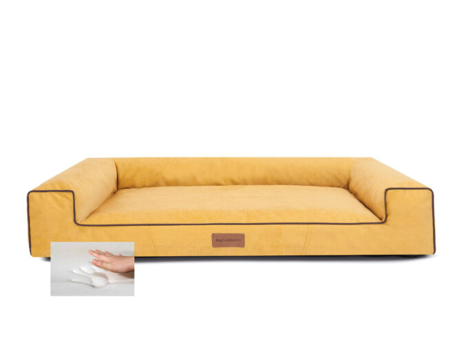 ( Orthopedische ) Hondenmand Lounge Bed Velvet - Afbeelding 15