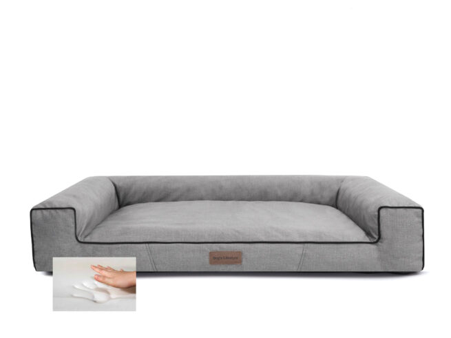 ( Orthopedische ) Hondenmand Lounge Bed Velvet - Afbeelding 7