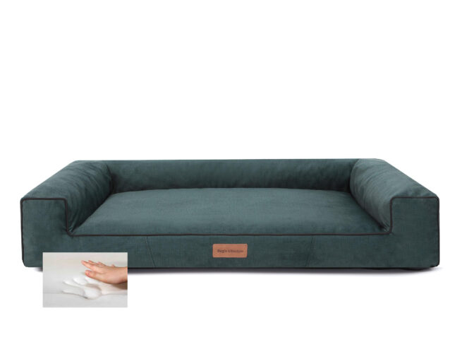 ( Orthopedische ) Hondenmand Lounge Bed Velvet - Afbeelding 13