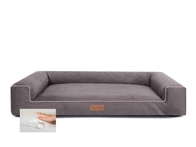( Orthopedische ) Hondenmand Lounge Bed Velvet - Afbeelding 9