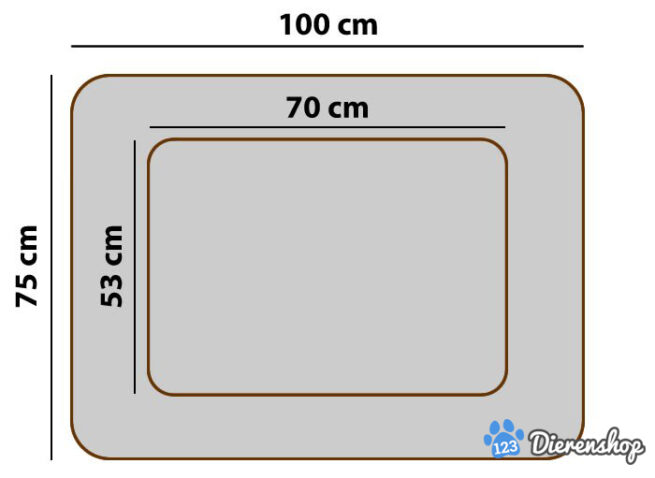 Orthopedische Hondenmand Eco-Leer Beige - Afbeelding 3