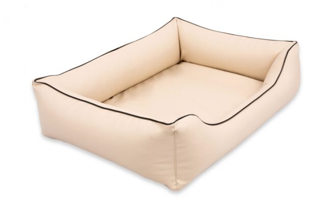 Orthopedische Hondenmand Eco-Leer Beige - Afbeelding 2