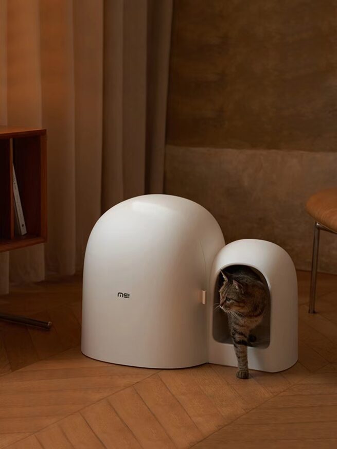 Makesure Design Kattenbak Max Wit - Afbeelding 3