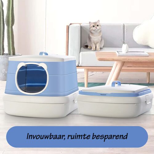 Invouwbare Design Kattenbak Blauw