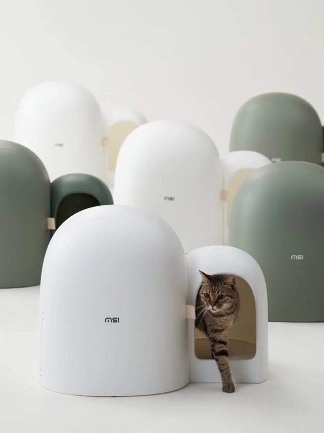 Makesure Design Kattenbak Max Wit - Afbeelding 9