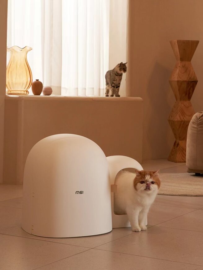 Makesure Design Kattenbak Max Wit - Afbeelding 4