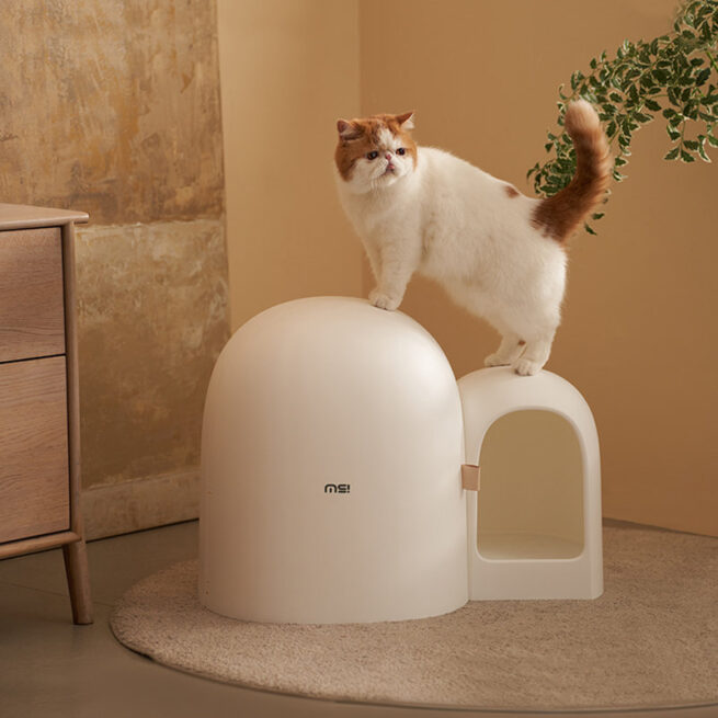 Makesure Design Kattenbak Max Wit - Afbeelding 10