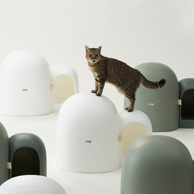 Makesure Design Kattenbak Max Wit - Afbeelding 11