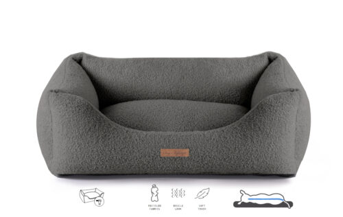 Orthopedische Hondenmand Boucle Antraciet