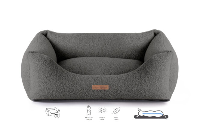 Orthopedische Hondenmand Boucle Antraciet