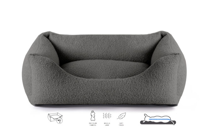 Orthopedische Hondenmand Boucle Antraciet - Afbeelding 2
