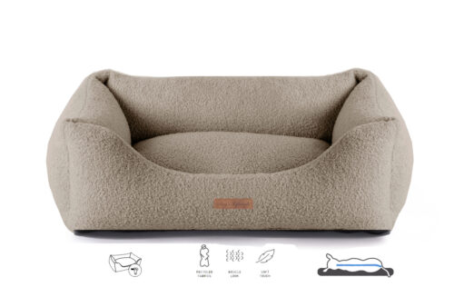 Orthopedische Hondenmand Boucle Taupe