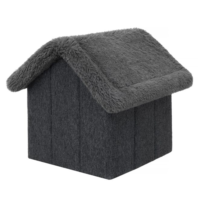 Hondenhuisje Supersoft Fluffy Deluxe Antraciet - Afbeelding 3