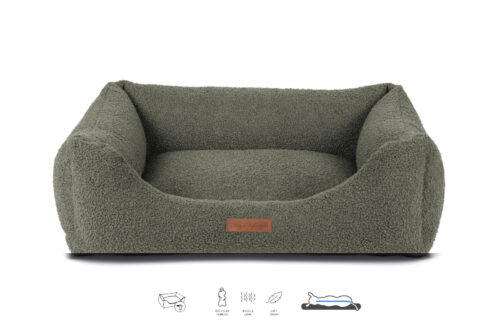 Orthopedische Hondenmand Boucle Mosgroen