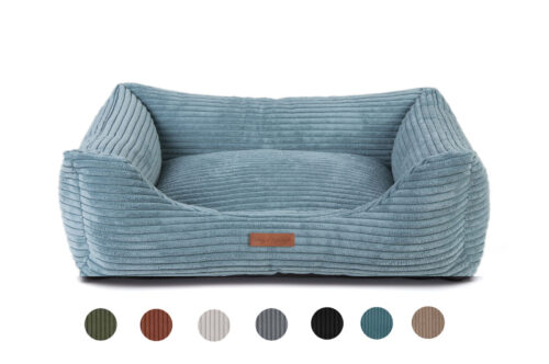 Orthopedische Hondenmand Ribbed Deluxe Petrol Blauw