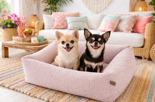 Hondenmand Ibiza Pastel Roze