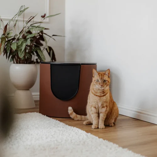 Fuse Design Kattenbak District 70 Faux Leather Terracotta