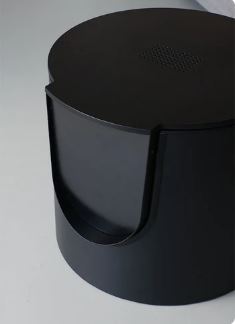 Fuse Design Kattenbak District 70 Metaal Zwart