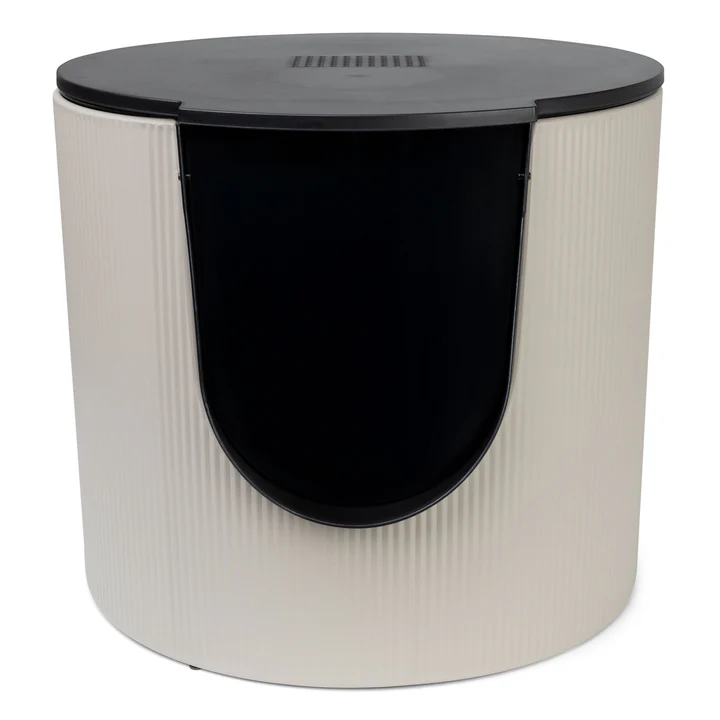 Fuse Design Kattenbak District 70 Metaal Ribbel Beige - Afbeelding 2