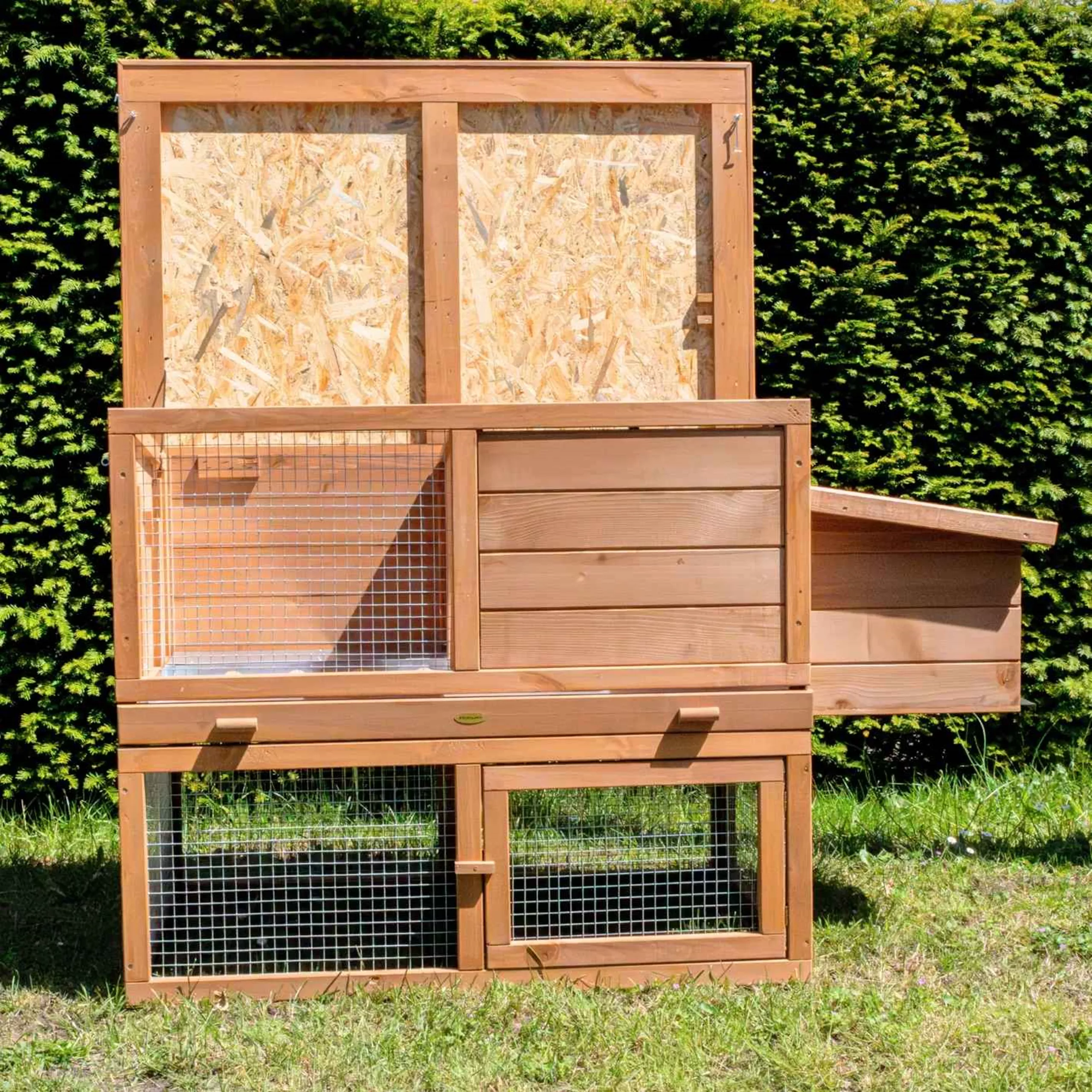 Konijnenhok Premium Fortress Europees Hout - Afbeelding 2