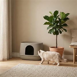 Savic Kattenbak Moona Warm Grijs - Afbeelding 3